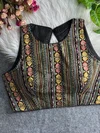 Rk Blouse Faux Georgette With Heavy Embroidery Work Navratri Special Blouses Wholesale Distributors In India